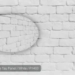 Aver Pirke White Taş Panel